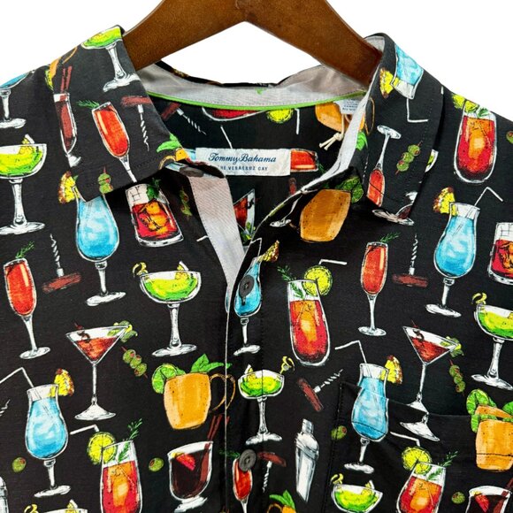 TOMMY BAHAMA Men's Veracruz Cay All Nighter Short Sleeve Woven Shirt - XL - Picture 10 of 13